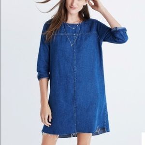 Denim Madewell raw hem dress